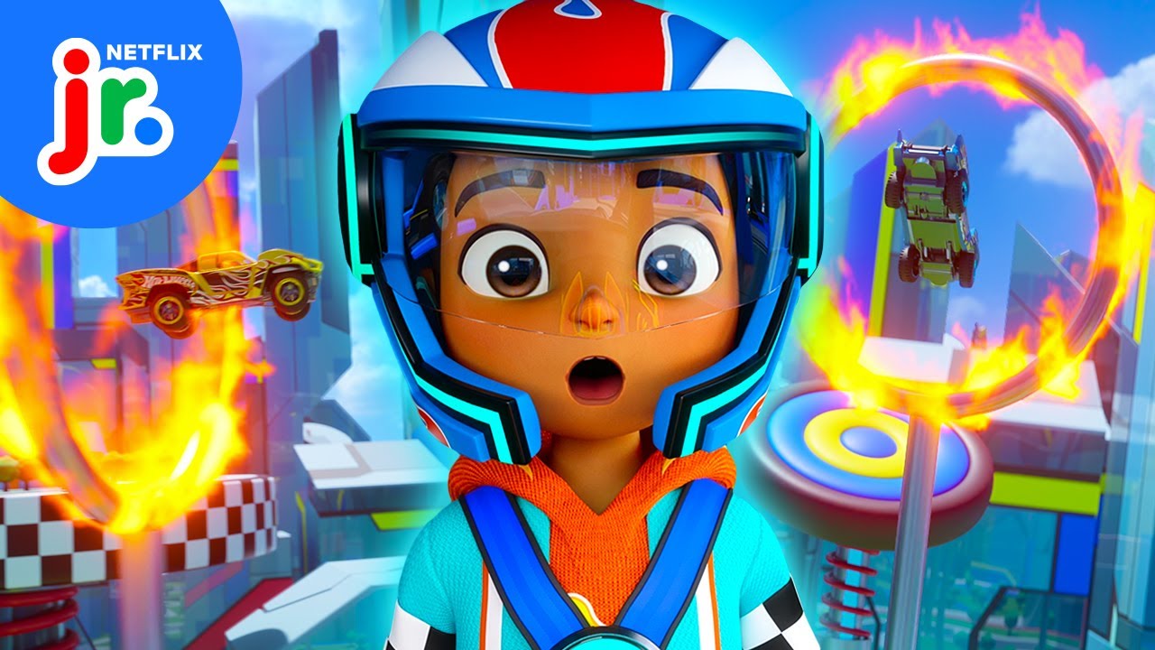 Hot Wheels Racers Stunt Showdown! 🏎️ Hot Wheels Let's Race | Netflix Jr