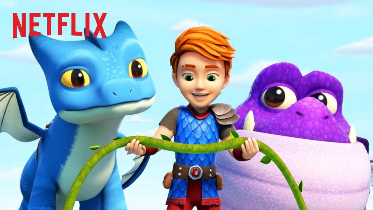 Dak, Winger & Burple Land in Trouble! 🐲 Dragons: Rescue Riders | Netflix Jr