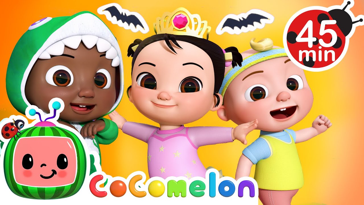 Halloween Costume Song + Wheels on the Bus Halloween + MORE CoComelon Nursery Rhymes