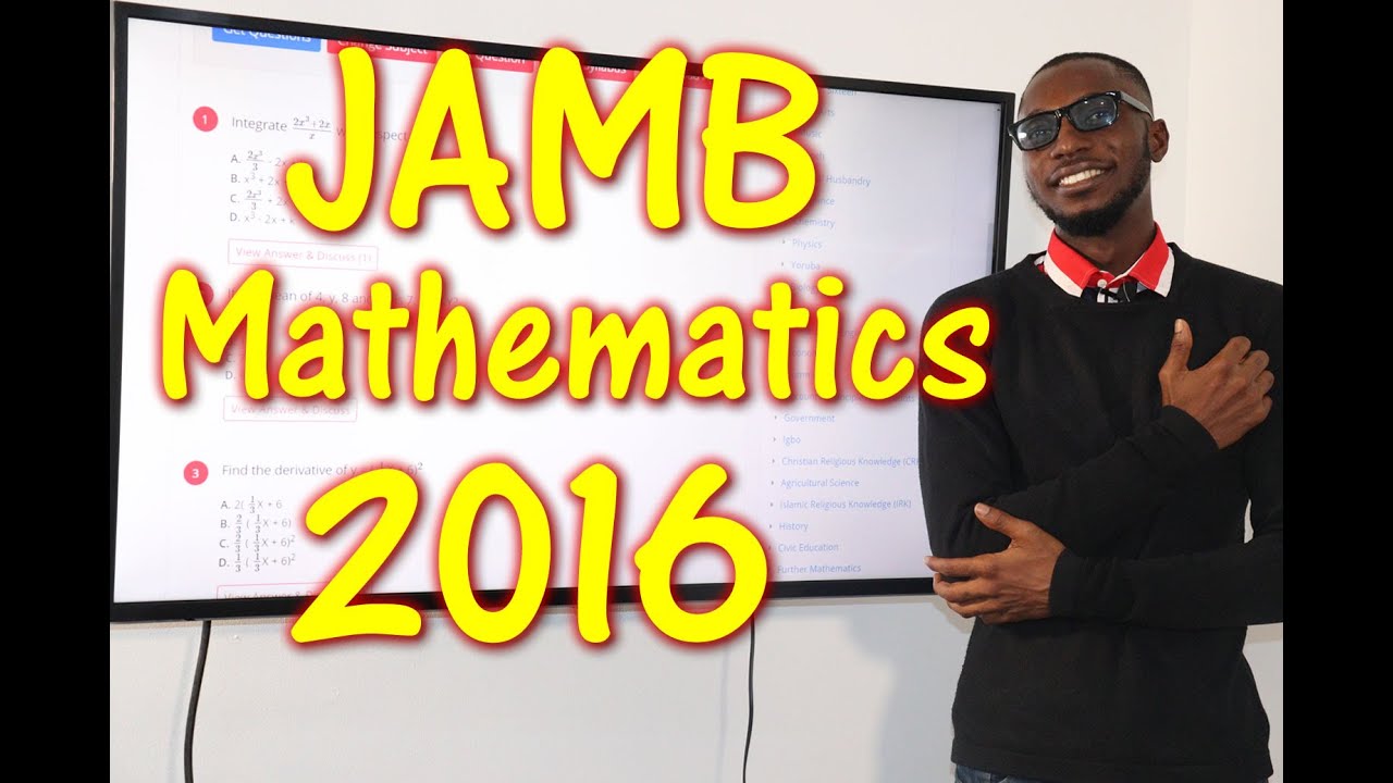 2016 JAMB Mathematics Past Questions
