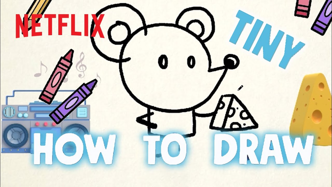 Draw Tiny from Chico Bon Bon with Me 🖍️ Netflix Jr