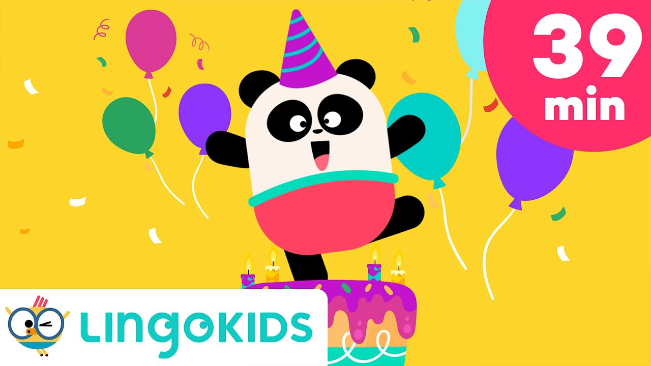 HAPPY BIRTHDAY LINGOKIDS 🍰🎈 + More Birthday Party Songs | Lingokids
