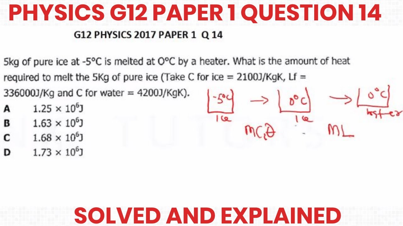 ECZ PHYSICS GRADE 12 PAPER 1 QUESTION AND ANSWERS(ECZ PHYSICS PAST PAPERS ANSWERS)ecz gce physics