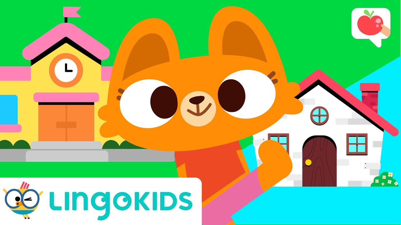 PLACES IN TOWN 📍🏙️ VOCABULARY, SONGS and GAMES | Lingokids