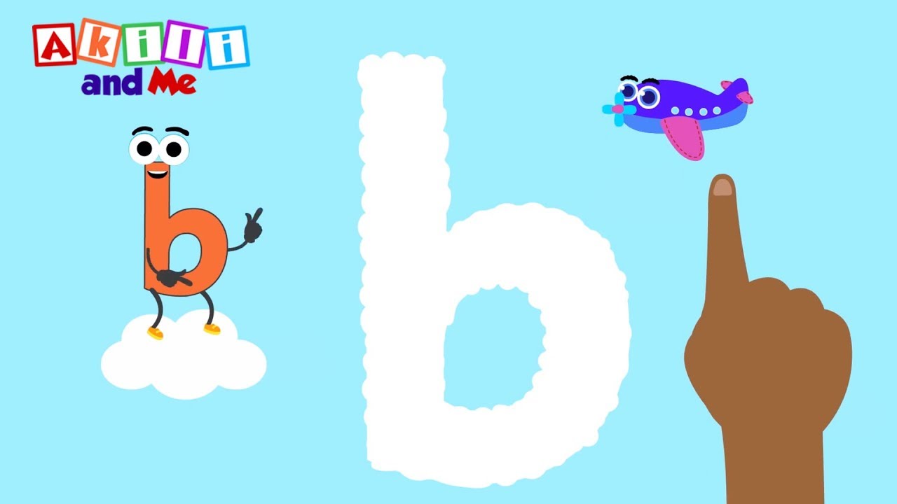 Bouncing Letter b! | Learn early literacy with Akili and Me African cartoons!