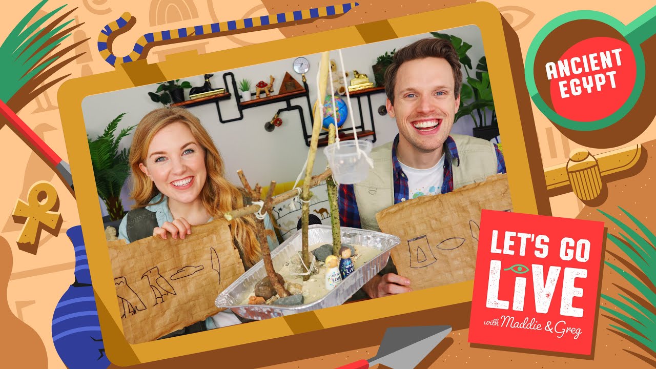 Papyrus & Hieroglyphics | Ancient Egypt 2 | #69 LET'S GO LIVE with Maddie and Greg