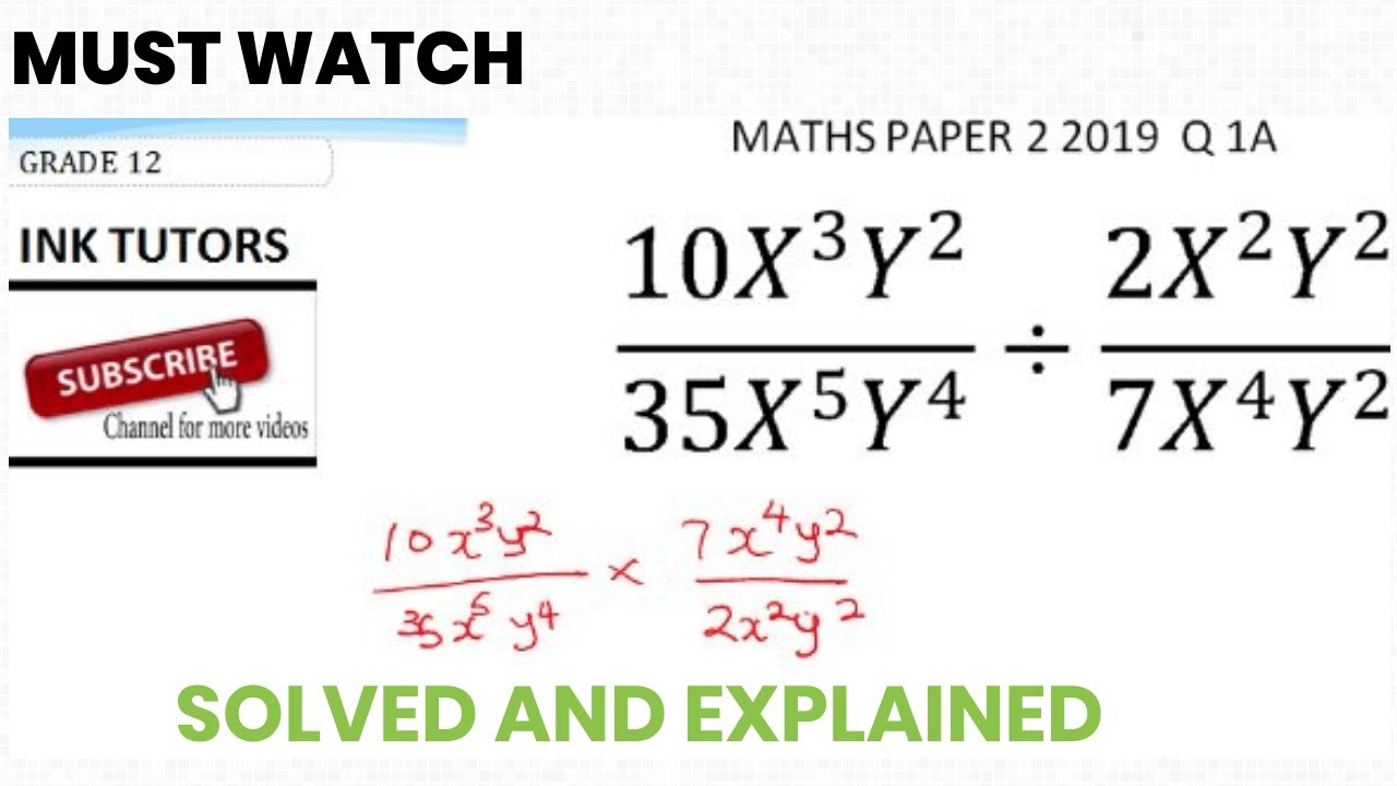 ECZ MATHEMATICS 2020. ECZ MATHS 2019 PAPER 2.  ECZ MATHS GRADE 12(G12)PAST PAPERS AND ANSWERS  Q3A