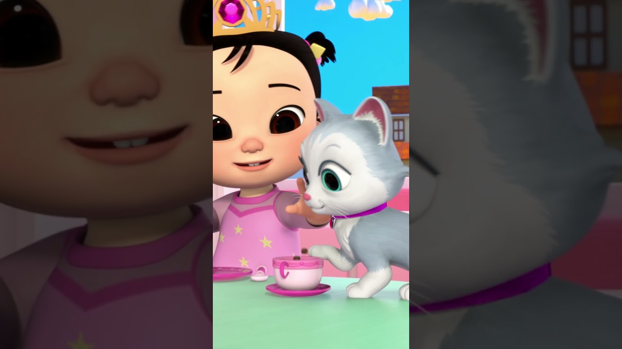 This is the Way to TEA PARTY ☕ 🎀! @CoComelon  Pretend #shorts