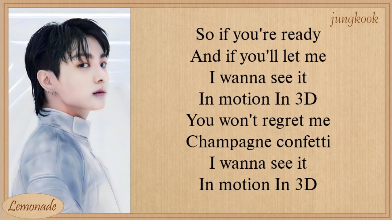 Jungkook 3D (feat. Jack Harlow) Lyrics