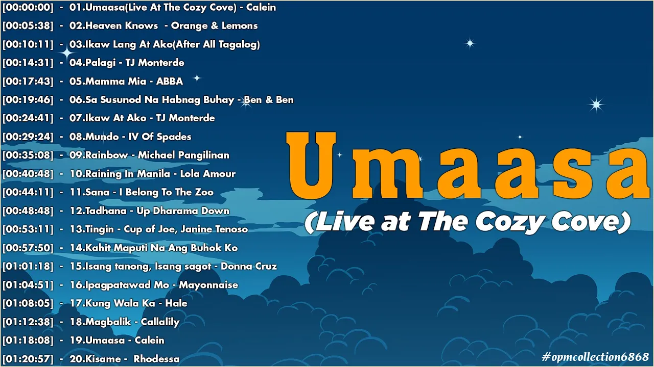Umaasa(Live At The Cozy Cove) - Calein | Best OPM Tagalog Love Songs With Lyrics | OPM New Song 2024