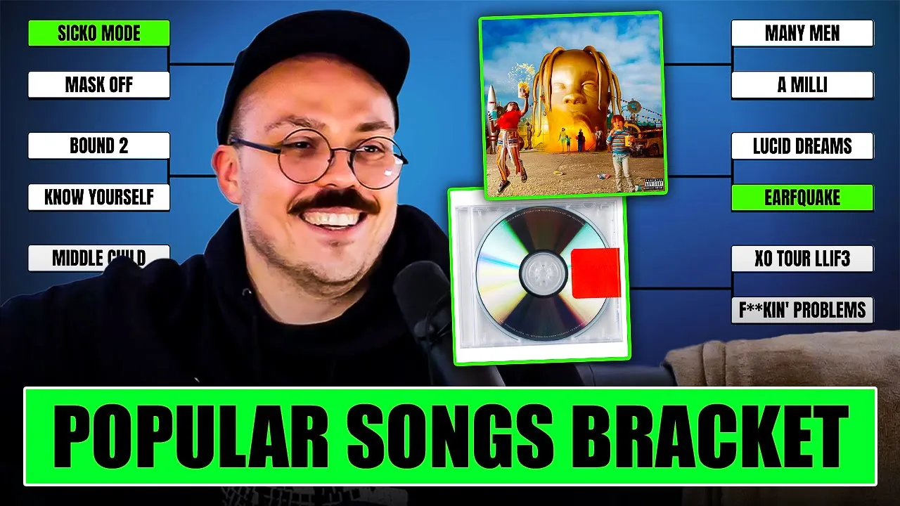Popular Rap Songs Bracket with Fantano