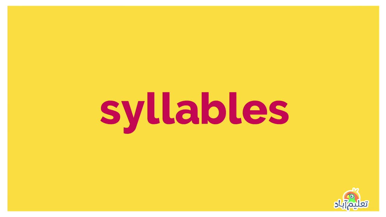 Divide words into syllables