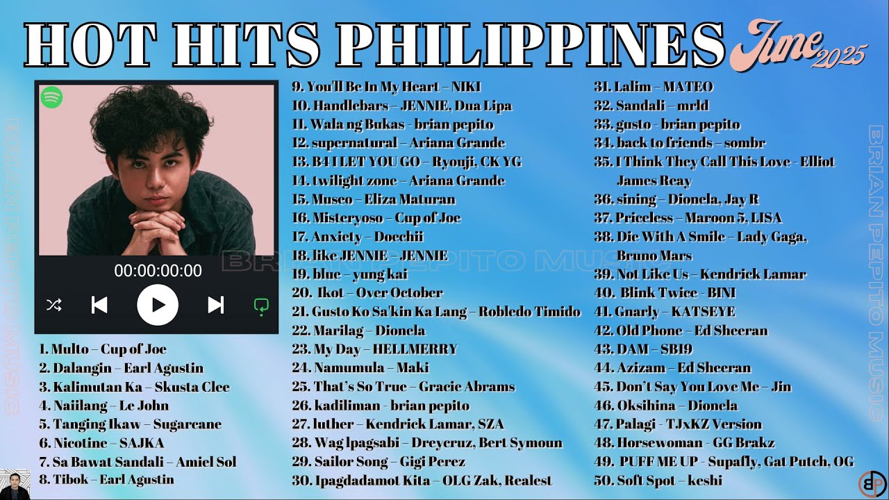 HOT HITS PHILIPPINES - JUNE 2025 UPDATED SPOTIFY PLAYLIST