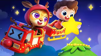 Christmas Cars | Police car, Reindeer Fire Truck, Ambulance | Kids Songs | Neo's World | BabyBus