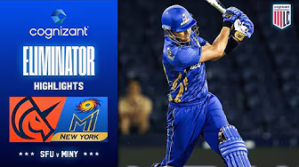 Cognizant Major League Cricket Eliminator Highlights | San Francisco Unicorns vs MI New York