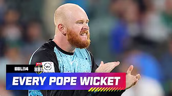 Every Lloyd Pope Wicket | #BBL14