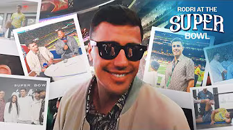 "TOUCHDOWN!" | Rodri attends Super Bowl LIX! 🏈