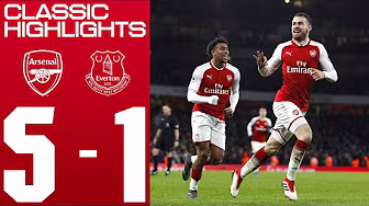 CLASSIC HIGHLIGHTS | Aaron Ramsey with a memorable hat-trick ❤️ | Arsenal 5-1 Everton | EPL