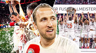 Müller, Kane & Neuer | Reaction to FC Bayern title celebrations