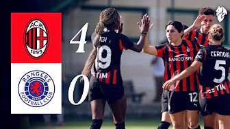 Le Rossonere calano il poker in amichevole | AC Milan 4-0 Rangers | Highlights Femminile