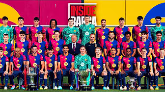 OFFICIAL 2024/25 PHOTO WITH THE TROPHIES | FC Barcelona 🔵🔴