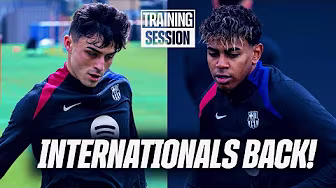 INTERNATIONAL PLAYERS RETURN TO TRAINING! 👊 | FC Barcelona training 🔵🔴