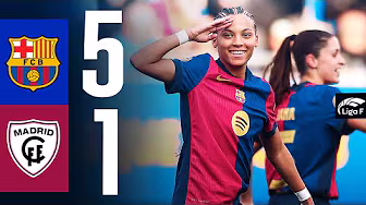 LIGA F | FC BARCELONA 5 vs 1 MADRID CFF 🔵🔴