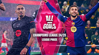 🔥 ALL of FC BARCELONA's CHAMPIONS LEAGUE GOALS in the LEAGUE PHASE | 2024-25 SEASON 🔥