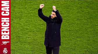 All the pitchside celebrations in N5! | BENCH CAM | Arsenal vs Real Madrid (3-0) | Champions League