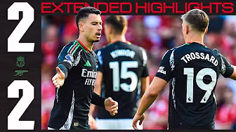 EXTENDED HIGHLIGHTS | Liverpool vs Arsenal (2-2) | Martinelli, Merino | EPL
