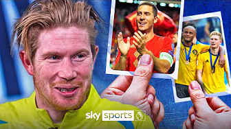 Hazard or Kompany? Kevin De Bruyne picks the most ICONIC Belgian 🇧🇪 | Sticker Book Challenge