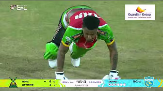 Tim David's BULLET Arm Dismisses Shimron Hetmyer! | CPL 2025