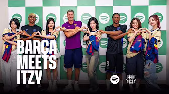 When K-pop Meets Football: FC Barcelona Players Meet ITZY 🇰🇷🫰