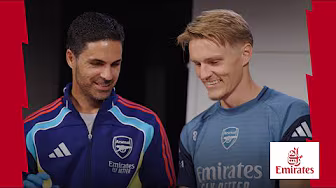 Mikel Arteta and Martin Odegaard cook up a storm for Bacary Sagna in Emirates Eats! π½οΈ