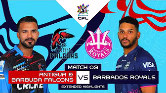 Extended Highlights | Antigua & Barbuda Falcons vs Barbados Royals | CPL 2025