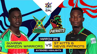 Extended Match Highlights | Guyana Amazon Warriors vs St Kitts & Nevis Patriots | CPL 2025
