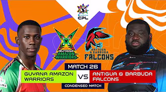 Condensed Match | Guyana Amazon Warriors vs Antigua & Barbuda Falcons  | CPL 2025