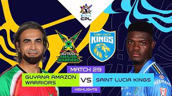 Highlights | Guyana Amazon Warriors vs Saint Lucia Kings | CPL 2025