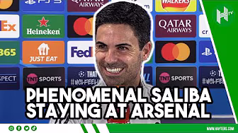 PHENOMENAL Saliba DESERVES new Arsenal deal | Mikel Arteta | Arsenal v Olympiacos
