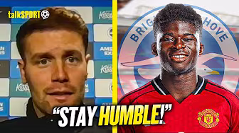 "STAY HUMBLE!" Fabian Hürzeler REACTS to Carlos Baleba's Manchester United LINKS