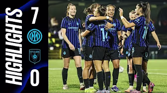 INTER INCONTENIBILE: DOPPIETTE DI WULLAERT E POLLI 🖤💙 | INTER 7-0 VLLAZNIA | UWEL | HIGHLIGHTS