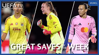 Great Women's Champions League Goalkeeping! 🧤 | Great UWCL Saves MD1