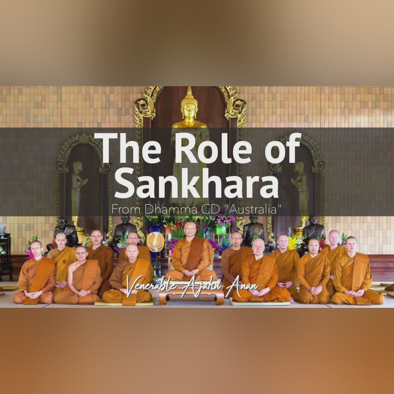 Australia 09: The Role of Sankhara | Ajahn Anan