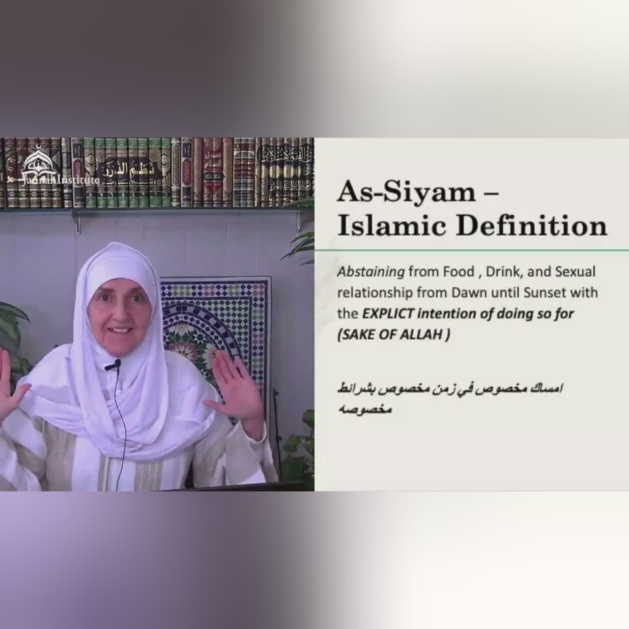 What is Fasting? I Sh Dr Haifaa Younis I Jannah Institute