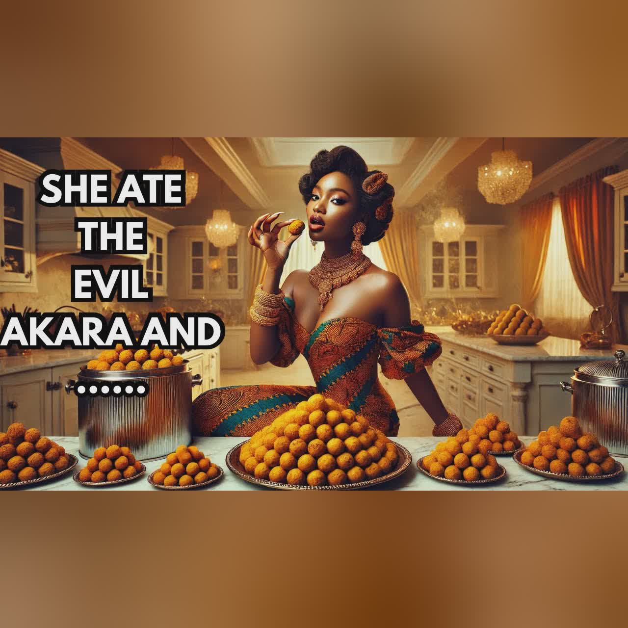 SHE ATE THE EVIL AKARA AND EVERY 8PM SOMETHING HAPPENS#storytelling#storytelling#africanfolktale