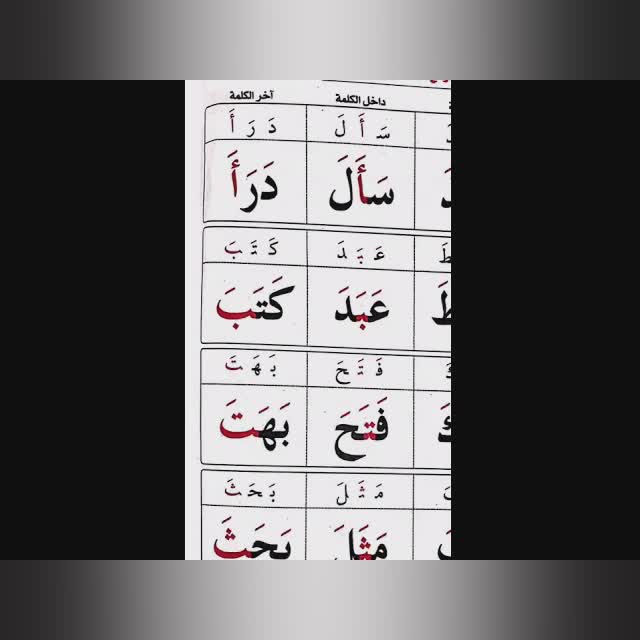 القسم الثاني ص ١١ ٢٠ معلم القراءة العربية مع قاعدة بغدادية