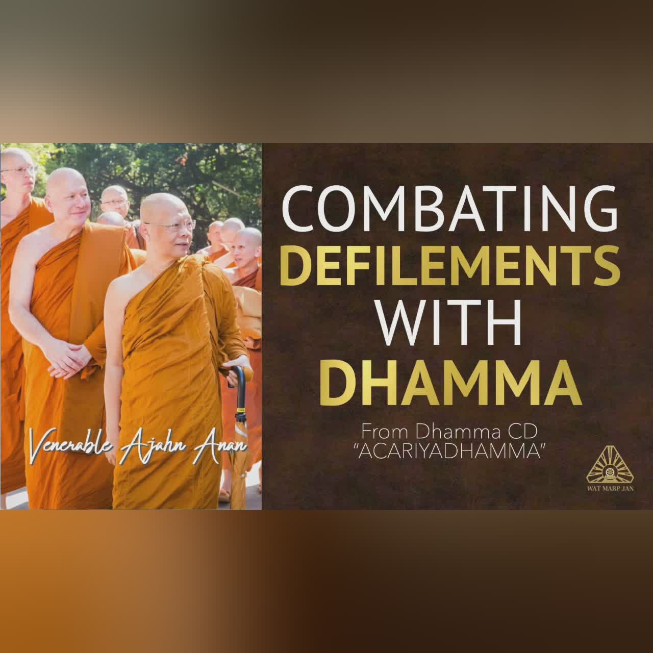 ACARIYADHAMMA: Combating Defilements with Dhamma | Ajahn Anan