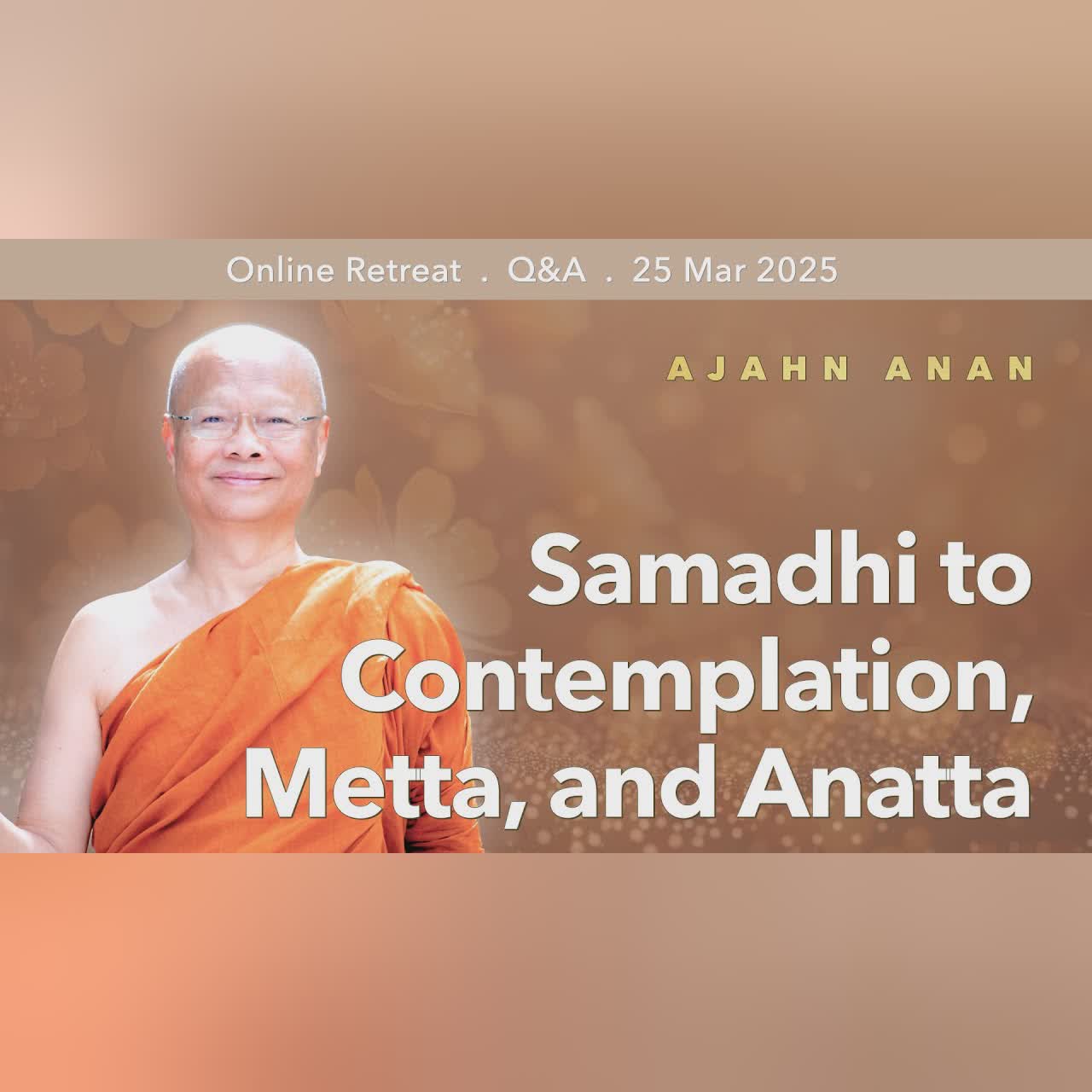 Samadhi to Contemplation, Metta, and Anatta | Retreat Mar 2025 | Ajahn Anan's Q&A