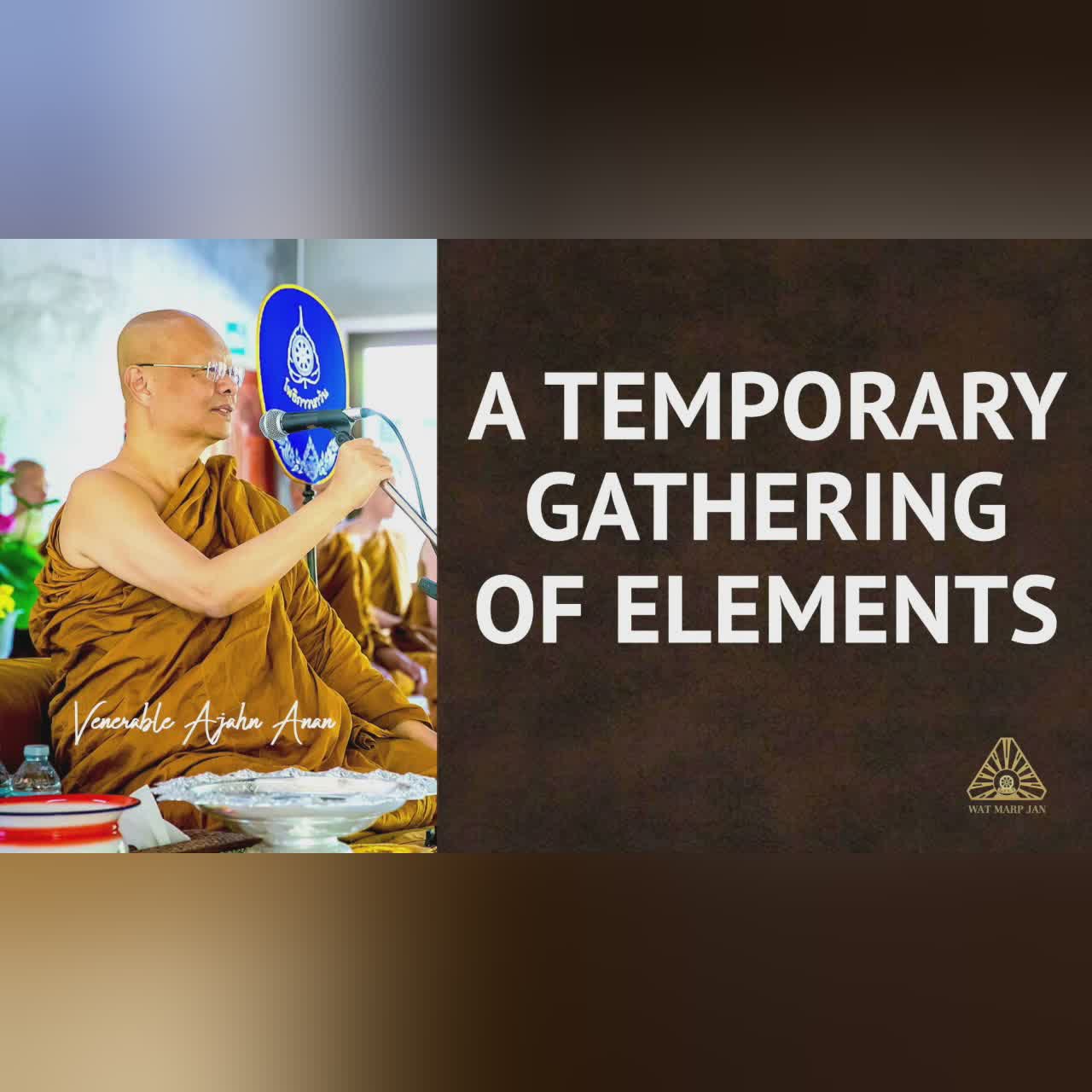 A Temporary Gathering of Elements | Ajahn Anan | 30 Oct 2021