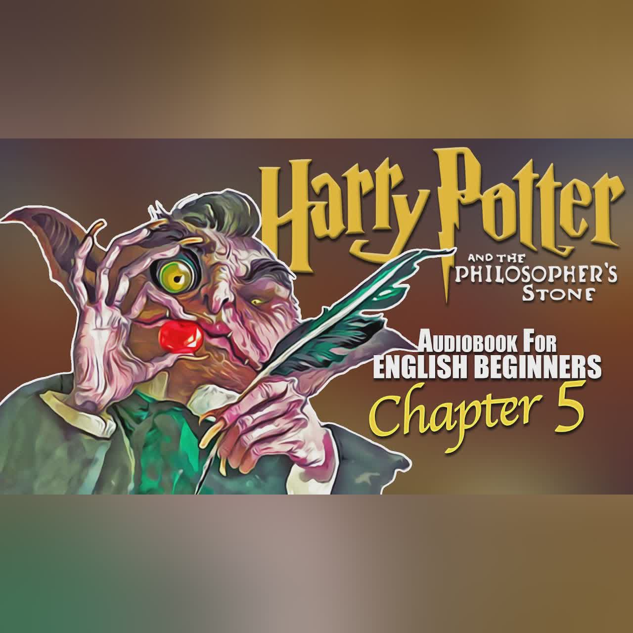 🧙♂️⚡HARRY P0TTER BOOK 1 Ch-5⚡🧙♂️ audiobook for English Beginners (Leitura Guida)